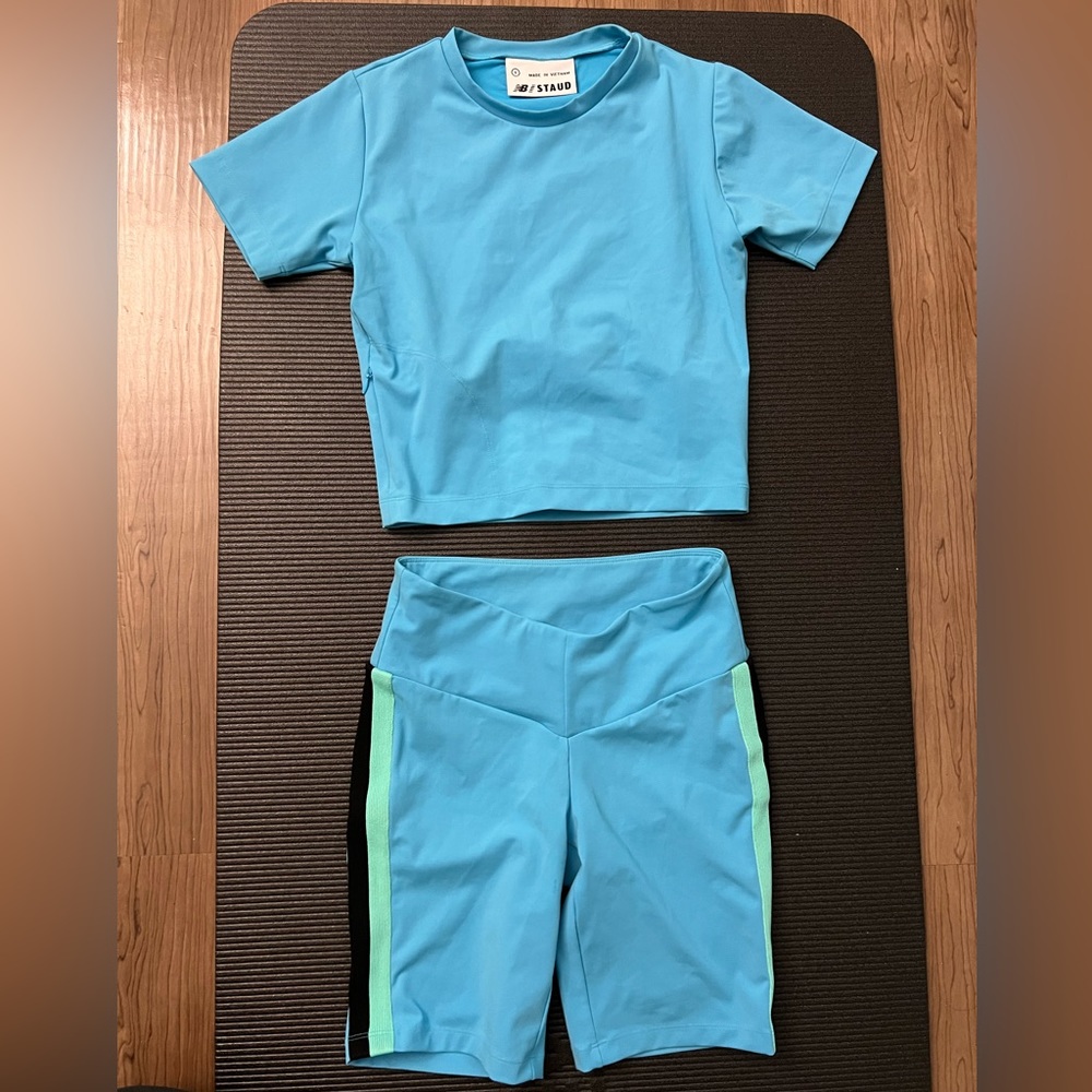 New Balance Staud shorts set no tags but brand new size Small